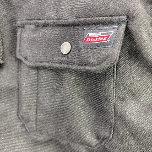 Dickies Black Quilted Insulated Flannel Shirt Jacket with Hood Size L/G (42-44) - Picture 7 of 13